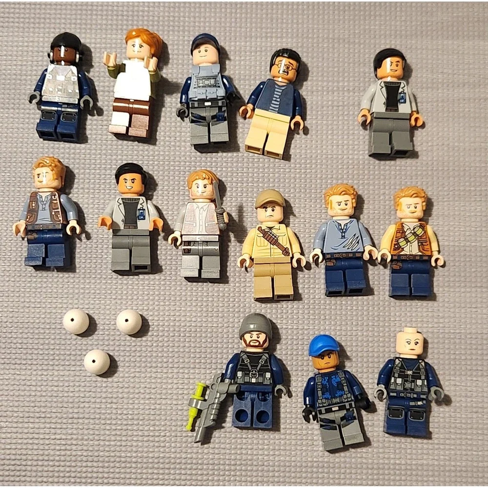 Lego Jurassic World Minifigure Lot 13 Figures Owen Grady Claire‎ Masrani ACU Ops